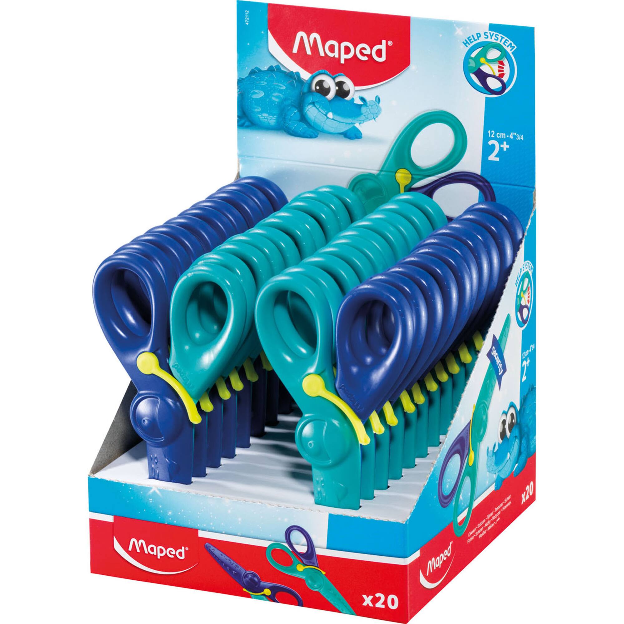 Maped® KidiCut 4.75" Spring-Assisted Plastic Safety Scissors